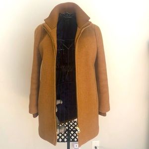 Beautiful JCrew Italian Wool Coat - Brown.